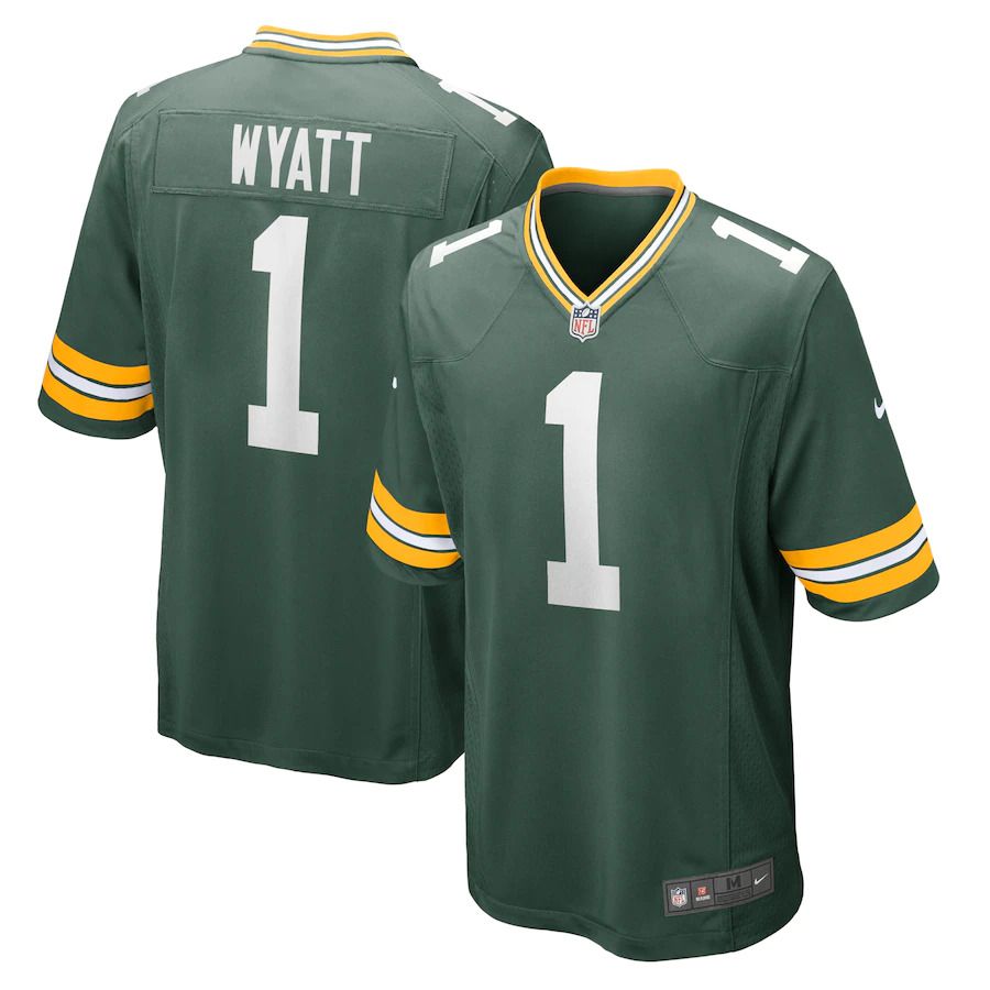 Men Green Bay Packers 1 Devonte Wyatt Nike Green 2022 NFL Draft First Round Pick Player Game Jersey